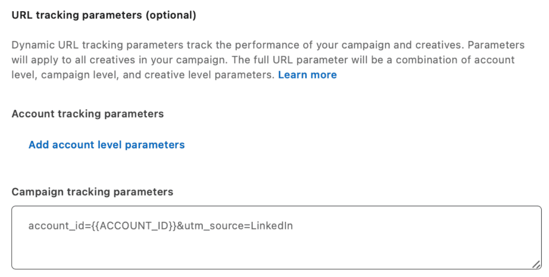 Ads Parameter - URL Parameter
