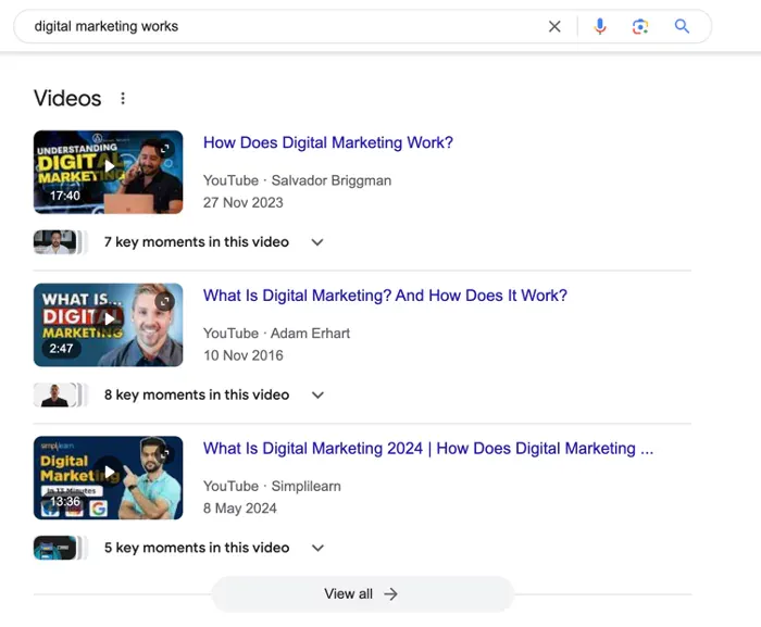 Video Results SERP dan Implementasinya pada Strategi SEO E-Commerce
